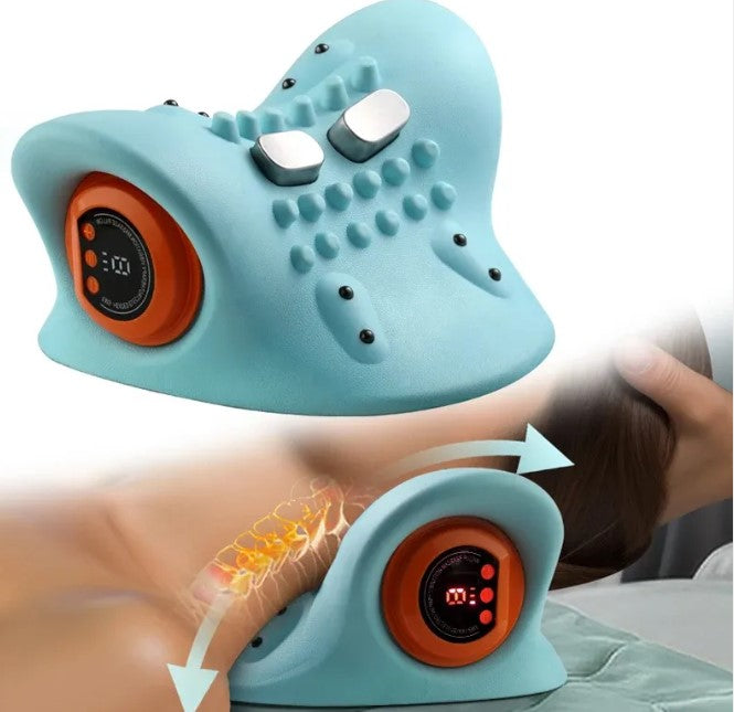 Cervical traction pillow with acupressure points, view 2