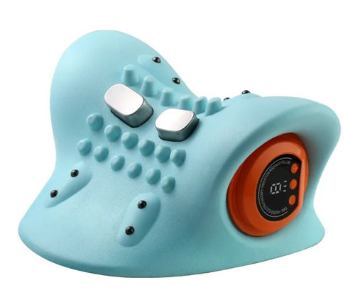 Cervical traction pillow with acupressure points — Zunaris